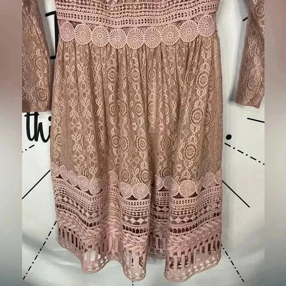 NWT ASOS DESIGN Premium Lace Mini Skater Dress - Picture 4 of 9